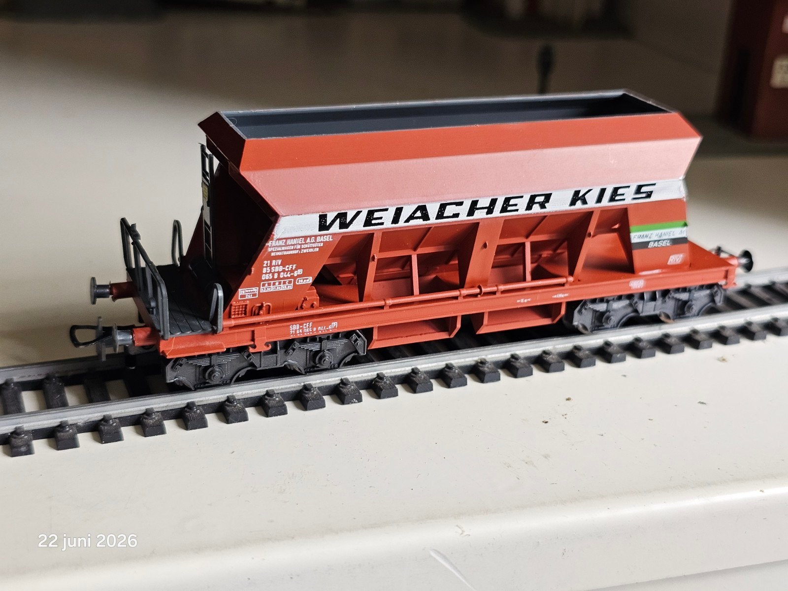 Fraaie zelflosser HO modeltrein, in goede staat, Ophalen of Verzenden, Gebruikt, Wagon
