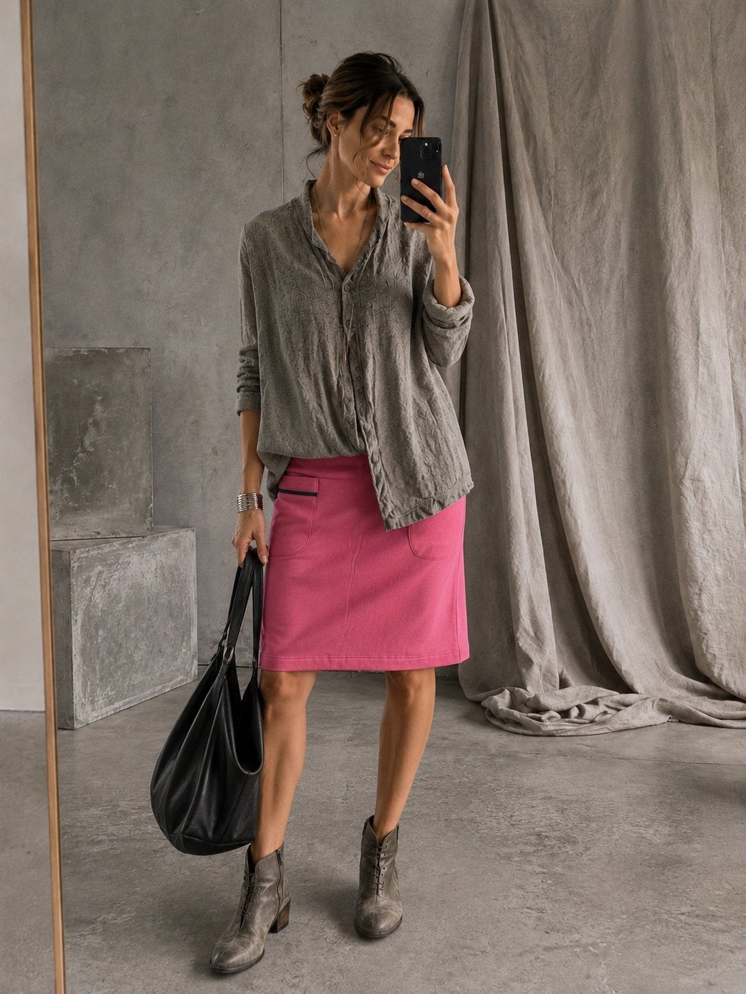 Enolah rok joggingstof roze, maat 40 - NP 99,- nieuw, Maat 38/40 (M), Verzenden, Nieuw, Knielengte