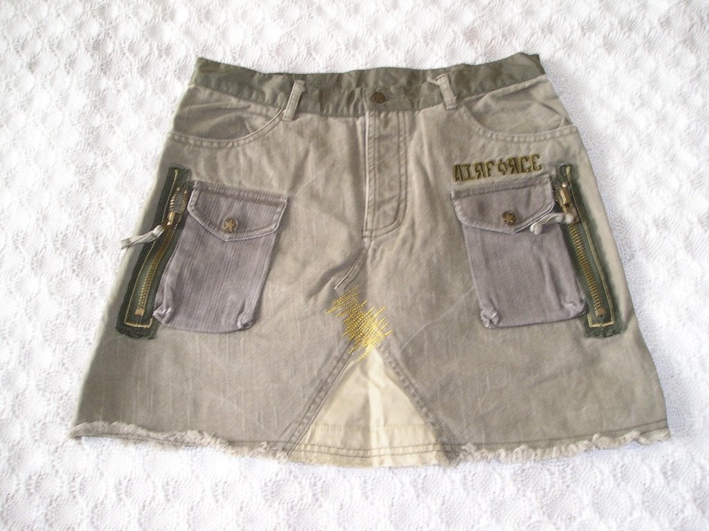 aparte groene rok Airforce maat S (maat 36), Ophalen, Airforce, Zo goed als nieuw, Maat 36 (S)