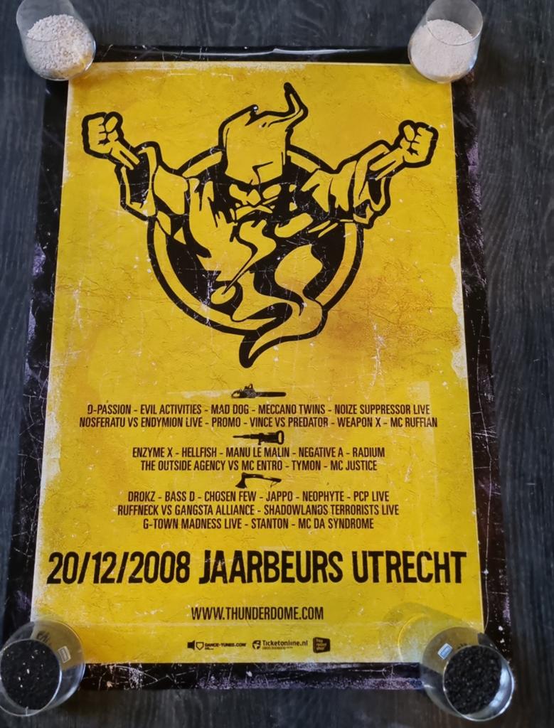 Thunderdome poster 2012, Verzamelen, Posters, Ophalen of Verzenden, Nieuw, A1 t/m A3, Muziek