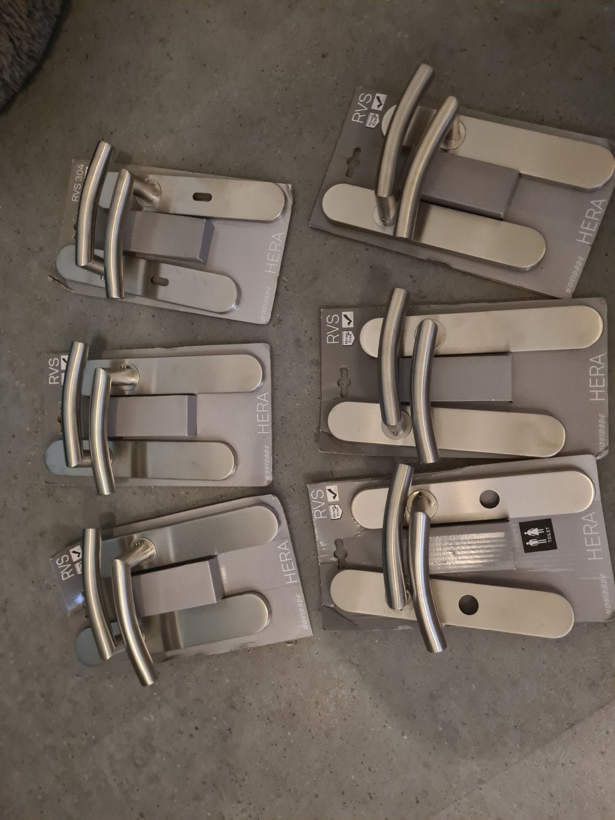 Deurbeslag nieuw, Ophalen, Nieuw, Rvs, Slot