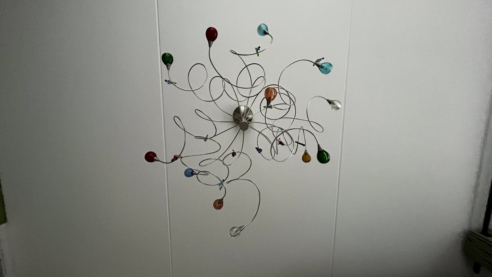 Hanglamp Haco Loor - Design Plafondlamp met glazen bollen, Ophalen of Verzenden, Zo goed als nieuw, Metaal, Overige fittingen