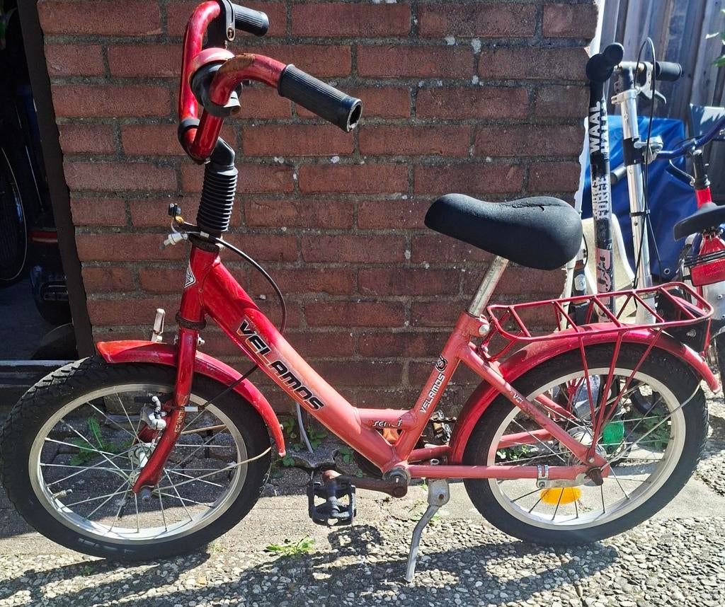 Rode meisjesfiets 20 inch, Fietsen en Brommers, Ophalen, Gebruikt, 20 inch of meer