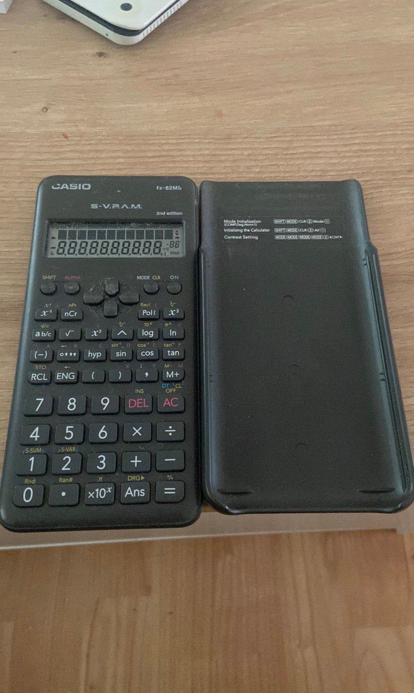 Casio fx-82 ms, Ophalen, Zo goed als nieuw
