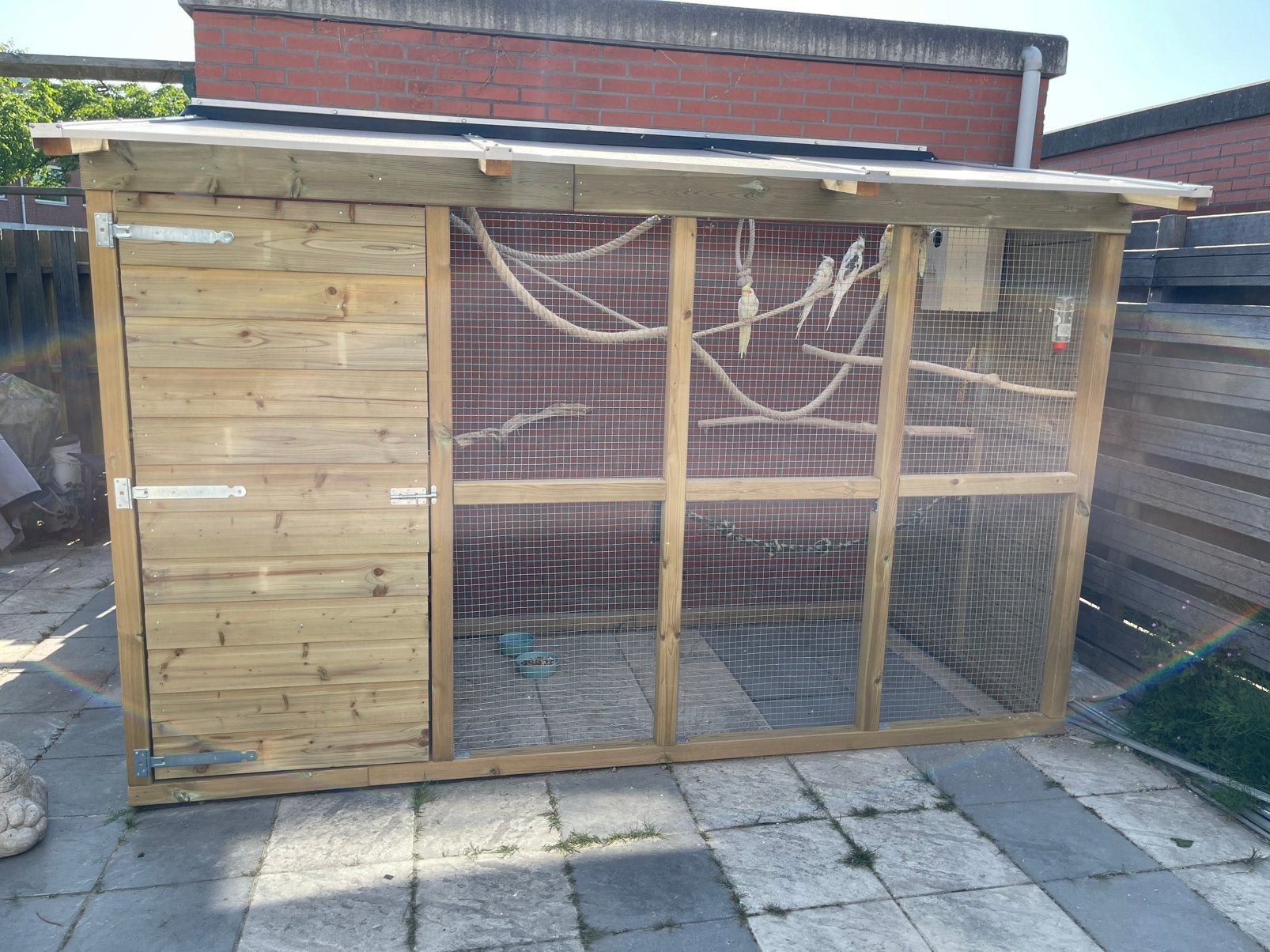 Buiten voilere 300x 150, Dieren en Toebehoren, Ophalen, Gebruikt, Hout, Volière