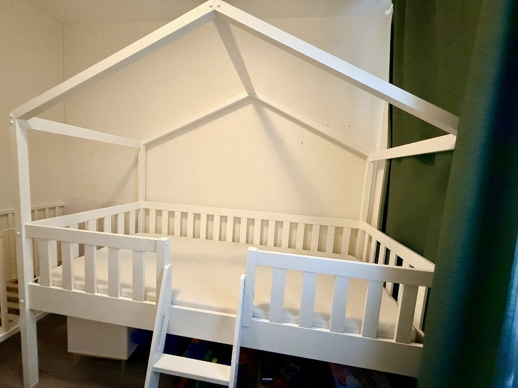 Vipack Halfhoogslaper Dallas - 90x200, Kinderen en Baby's, Kinderkamer | Stapelbedden en Hoogslapers, Ophalen, Zo goed als nieuw
