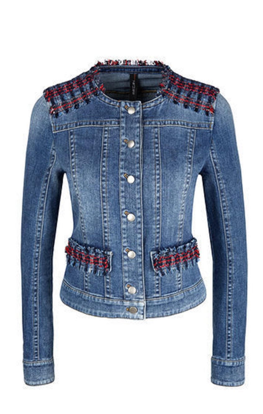 ZGAN spijkerjas van Marc Cain  maat N2, Kleding | Dames, Ophalen of Verzenden, Zo goed als nieuw, Maat 38/40 (M), Blauw