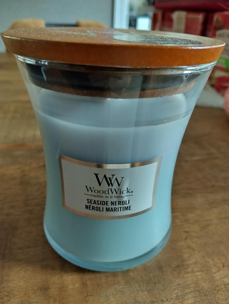 WoodWick kaars - 275 g, Ophalen, Overige materialen, Blauw, Nieuw