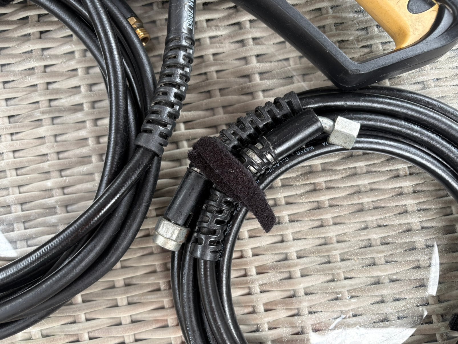 Hogedrukreinigerpistool met 2 spuitlansen Max 150Bar en 60c, Ophalen of Verzenden, Gebruikt, Elektrisch, Parkside, Black & Decker, Gamma