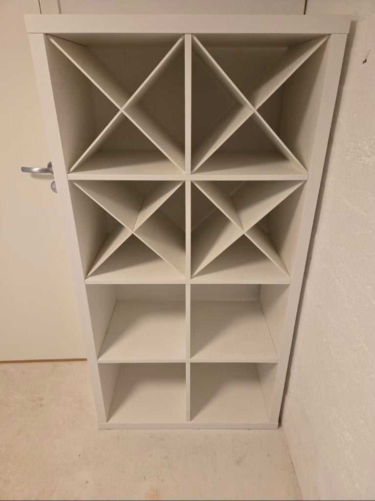 4x kallax inzet verdelers wijnrek flessenrek Ikea, Ophalen, Zo goed als nieuw