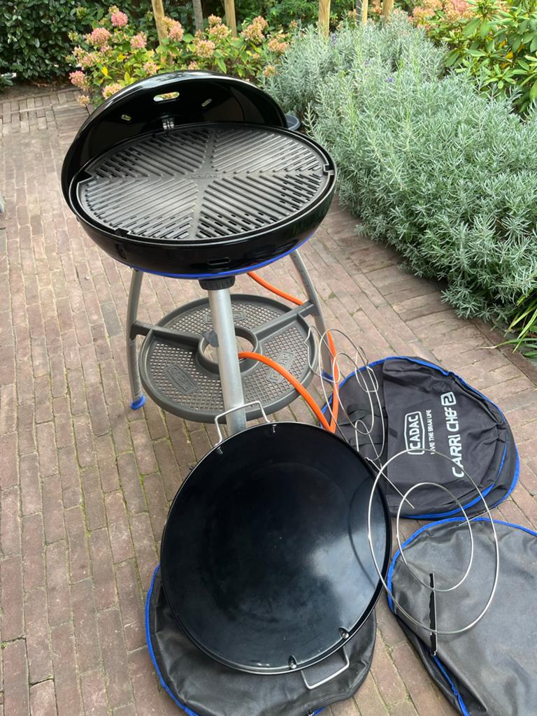 Cadac Carri Chef Skottelbraai met accessoires, Ophalen of Verzenden, Gebruikt