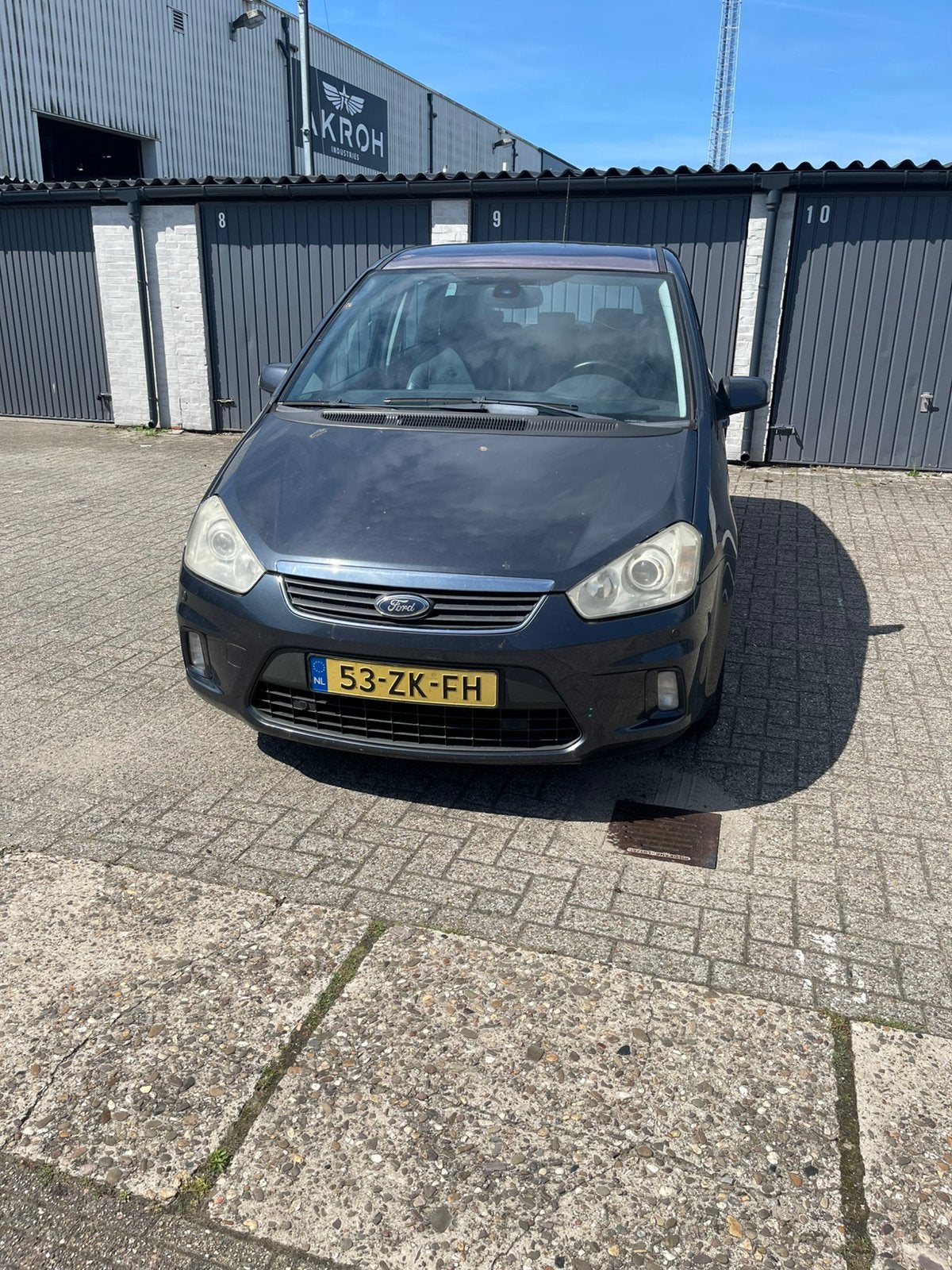 Ford C-Max 1.8 92KW 2008 Grijs airco pdc navi, Voorwielaandrijving, 125 pk, 4 cilinders, Handgeschakeld