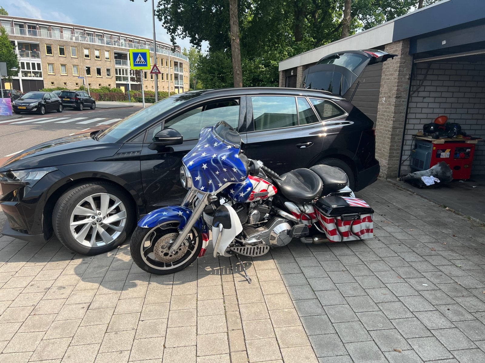 Harley Davidson ElectraGlide (carb) - Lichte schade, Motoren, 2 cilinders, Gebruikt, Particulier, Toermotor