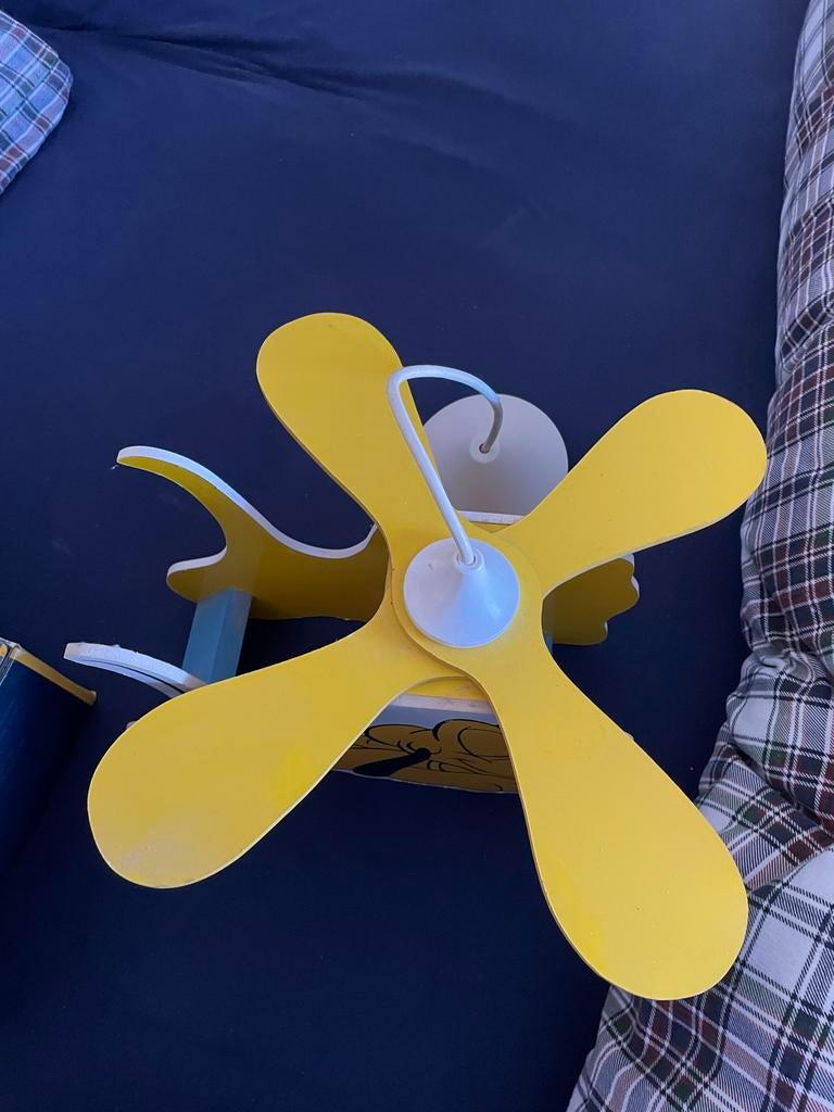 Leuke Pluto-hanglamp voor kinderkamers, Ophalen of Verzenden, Gebruikt, Hout, Minder dan 50 cm