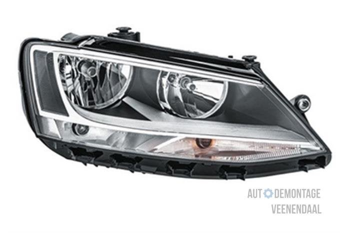 Koplamp rechts van een Volkswagen Jetta, -, Volkswagen, -, Nieuw