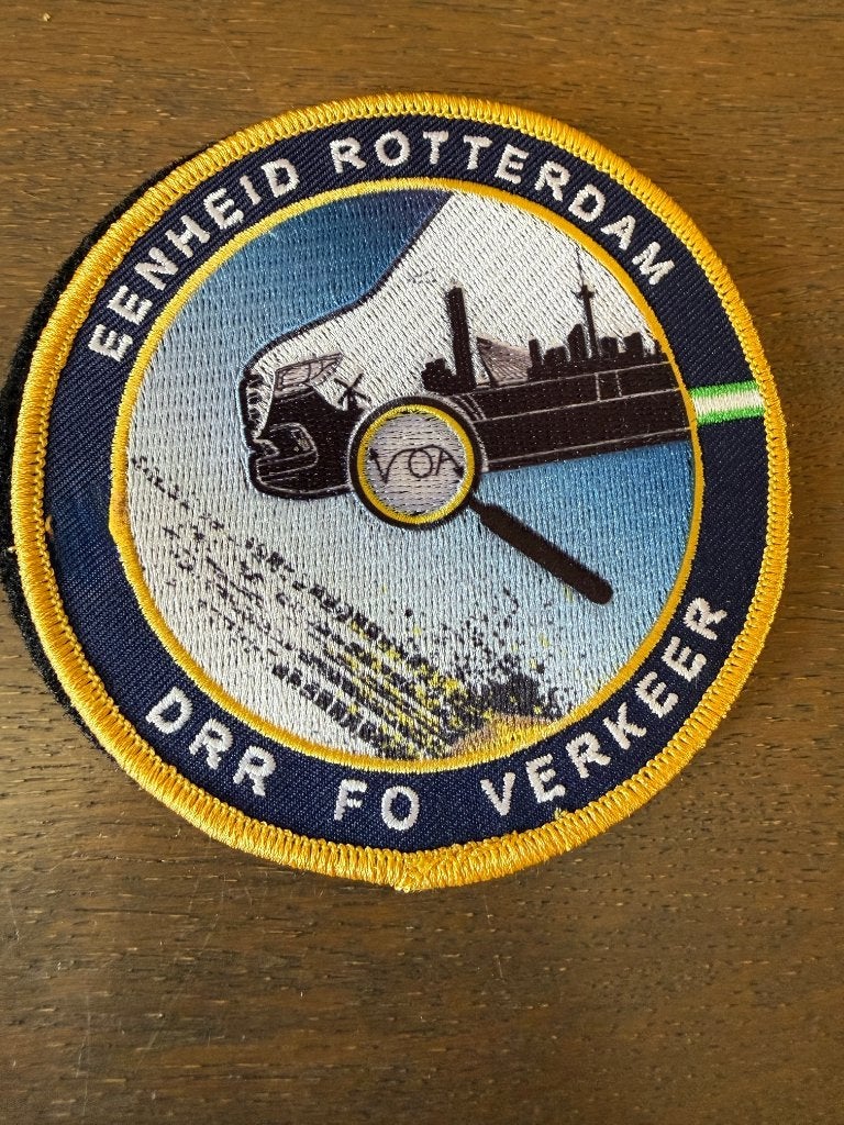 patch FO verkeer (VOA), Verzamelen, Ophalen of Verzenden, Marechaussee, Nederland, Embleem of Badge