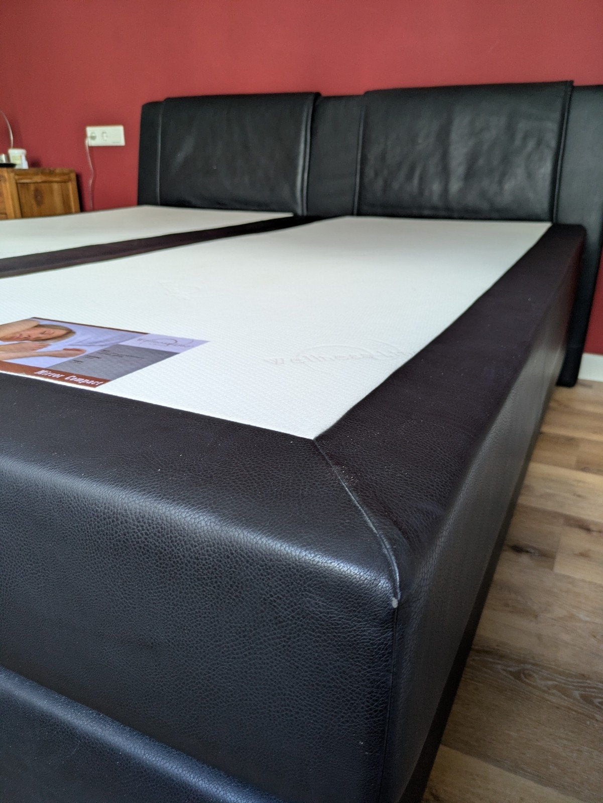 Boxspring 1.80 x 2.00 m van Boonman bedden, Ophalen, Gebruikt, Zwart, Tweepersoons