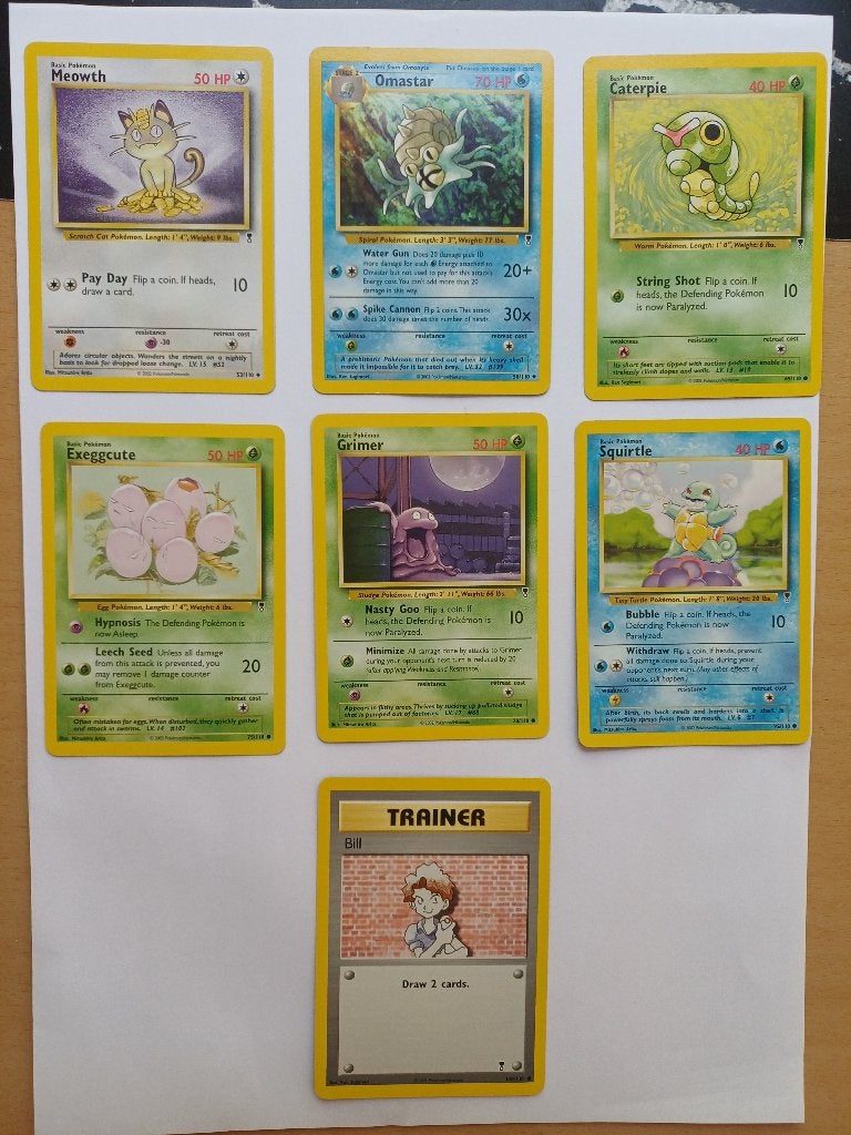 Pokémon 7stuks Legendary Collection (2002) NM!, Verzenden, Zo goed als nieuw, Meerdere kaarten