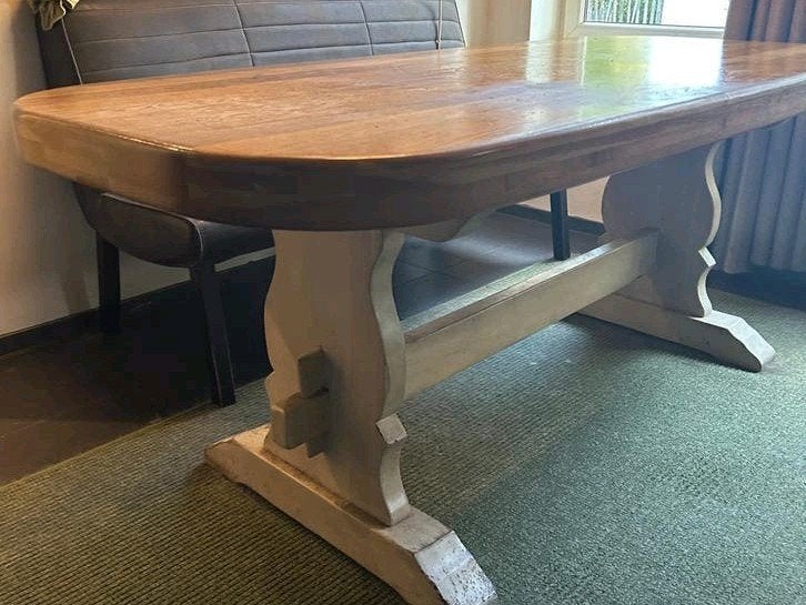 klooster tafel, Ophalen, Gebruikt, Rechthoekig, 50 tot 100 cm