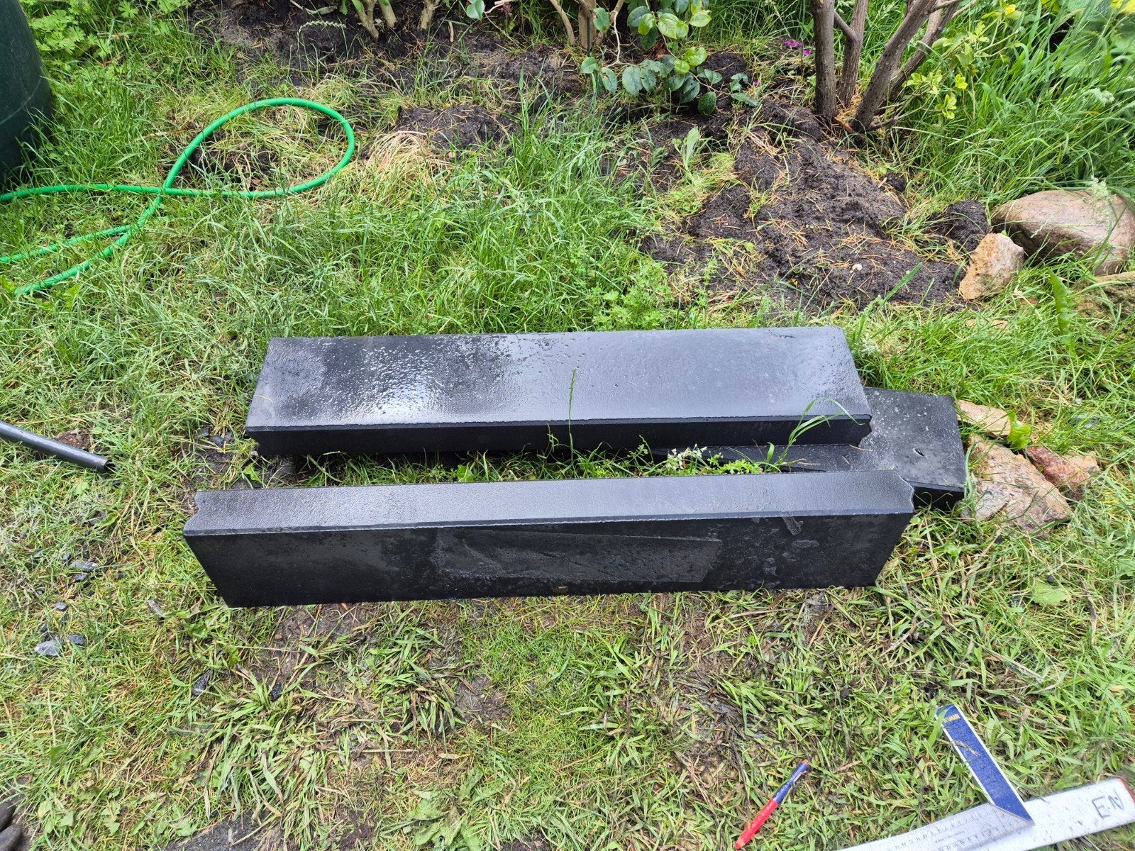 3 x opsluitbanden antraciet 8 x 20 x 100, Tuin en Terras, Ophalen