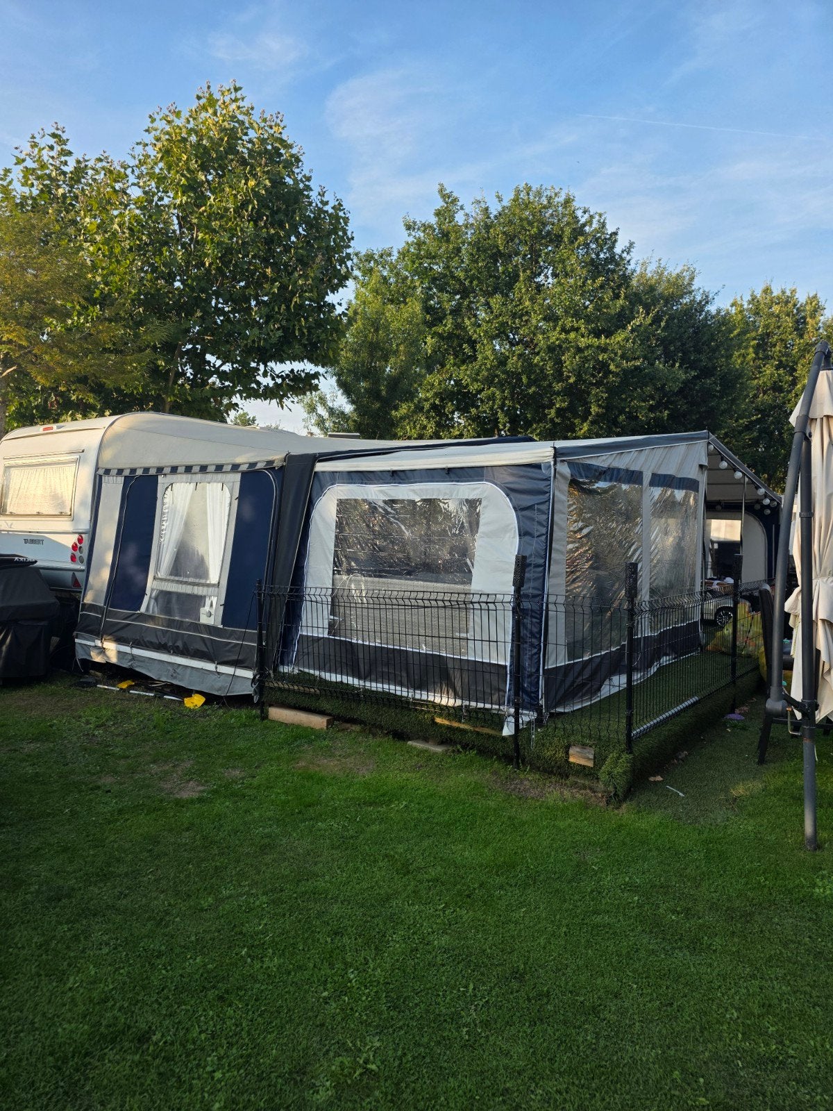 Isabella voortent voor Tabbert Puccini 685 + nieuwe luifel, Caravans en Kamperen, Ophalen, Gebruikt, Isabella