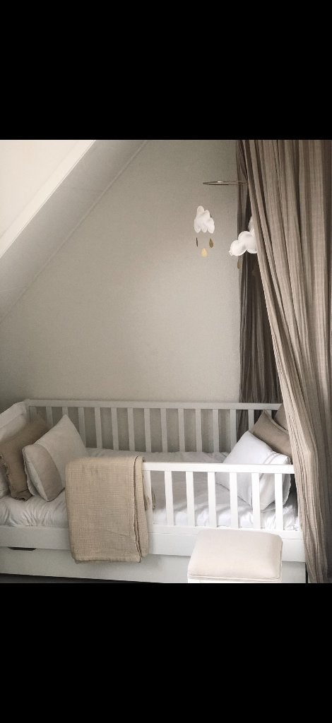 Petite Amelie peuterbed wit, Kinderen en Baby's, Gebruikt, 70 tot 85 cm, 140 tot 160 cm, Ophalen