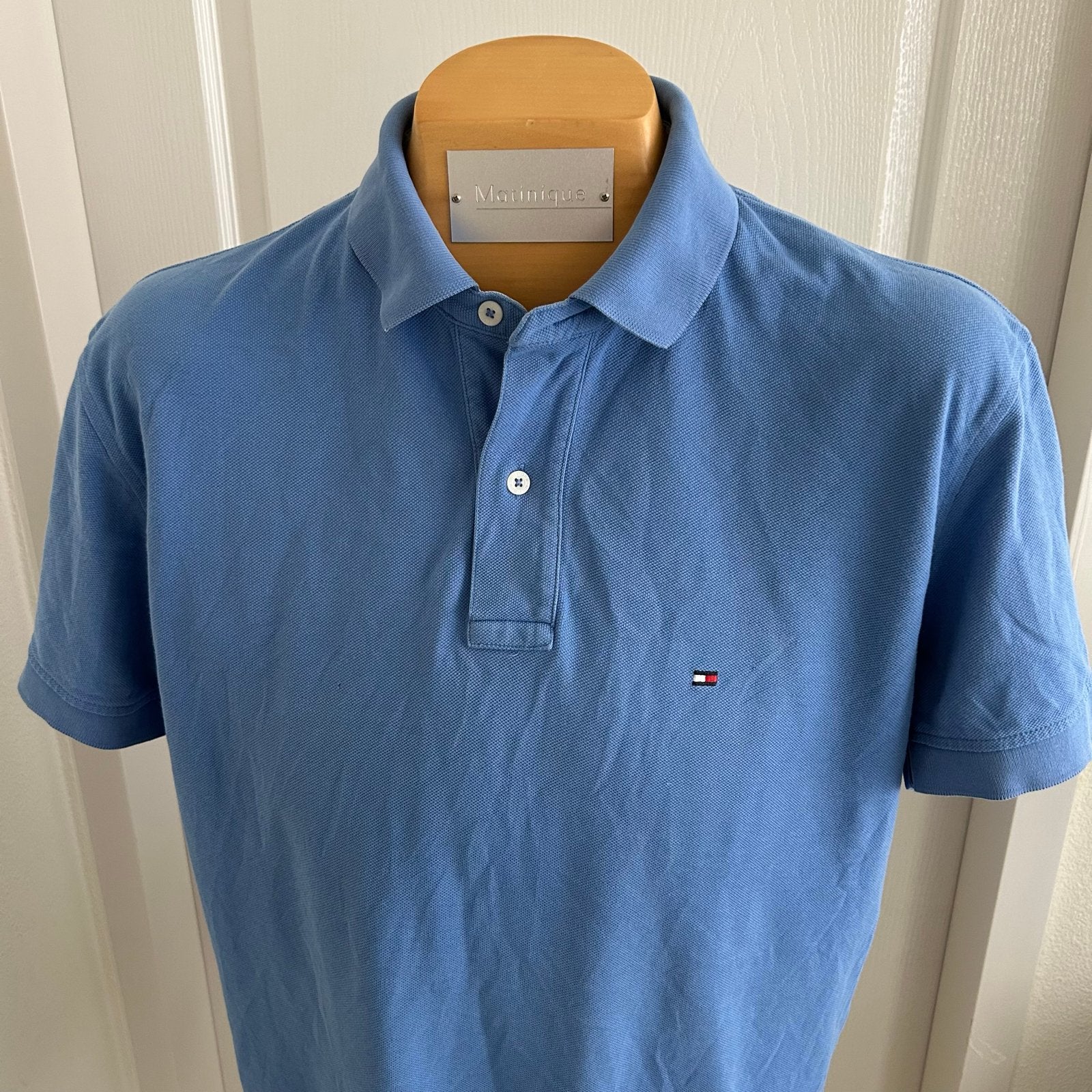 Prachtig Tommy Hilfiger Polo Shirt Maat L blauw SPOTPRIJS!, Kleding | Heren, Polo's, Ophalen of Verzenden, Zo goed als nieuw, Maat 52/54 (L)