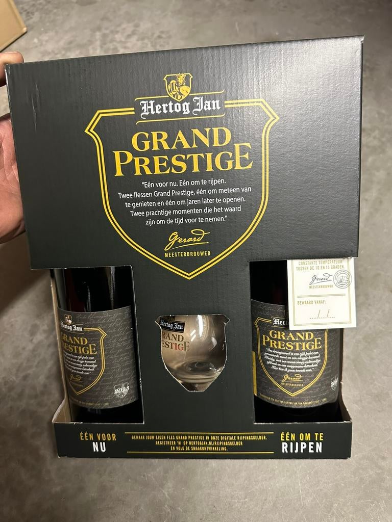 Cadeauset grand prestige 2023, Ophalen of Verzenden, Nieuw, Flesje(s), Hertog Jan