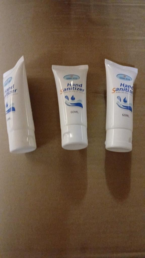 Siruini Hand Sanitizer 60 ml - Desinfecterende Handgel, Ophalen of Verzenden, Nieuw, Gehele gezicht, Reiniging