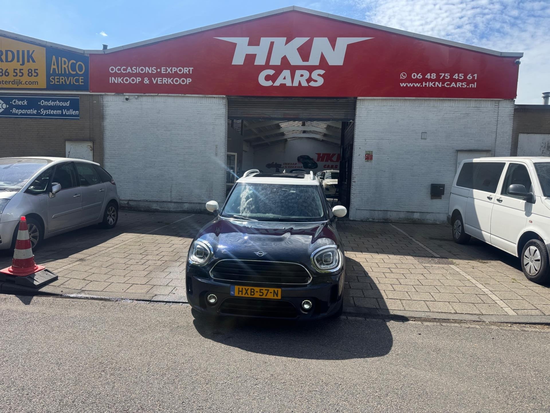 Mini COUNTRYMAN COOPER D bj 2020 pnoramadak leer navi, Auto's, 136 pk, Blauw, Leder, Diesel