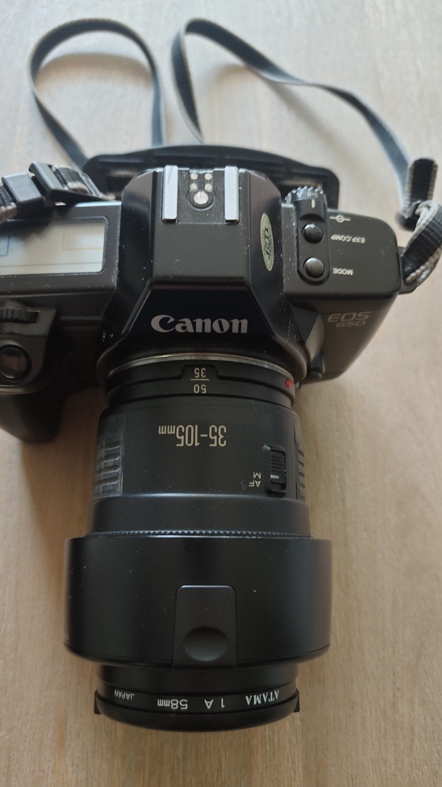 Canon EOS 650+ Canon Speedlite, Audio, Tv en Foto, Fotocamera's Analoog, Ophalen of Verzenden, Zo goed als nieuw, Spiegelreflex