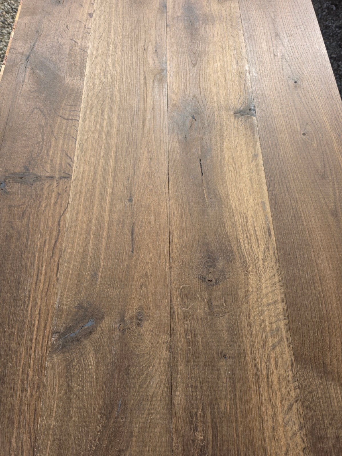 91M2 eiken duo-parket kliksysteem #GESCHUURD#, Gebruikt, 10 m² of meer, 10 tot 30 cm, Hout