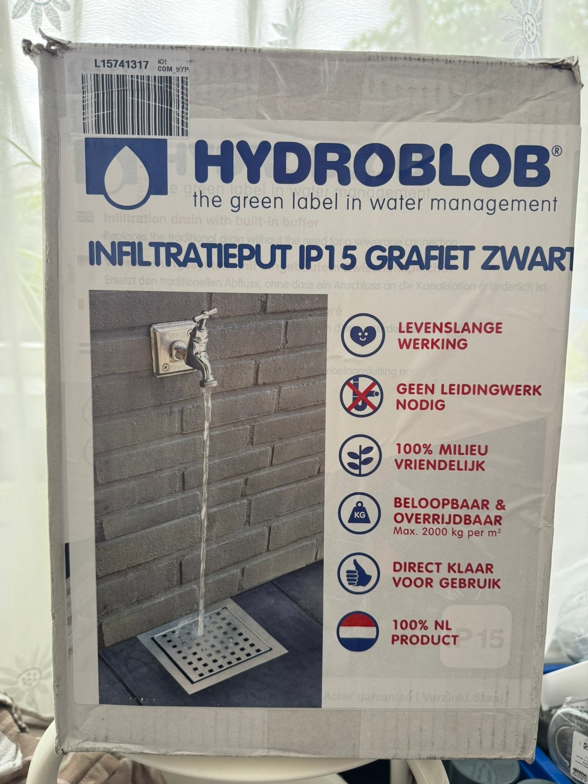 Nieuwe Hydroblob IP15 infiltratieput zwart, Ophalen, Afvoer, Nieuw, Rvs