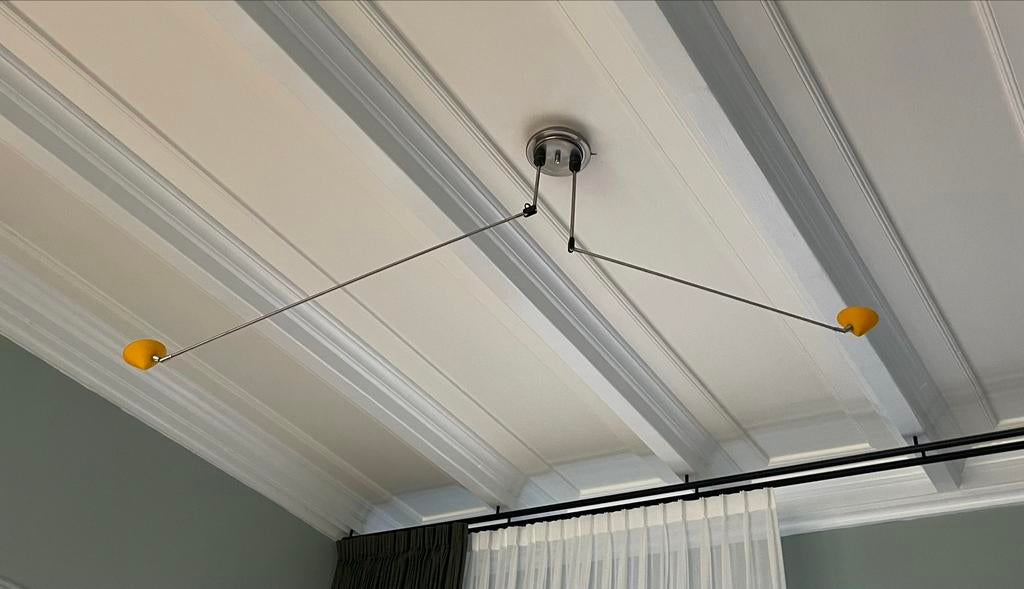 Set van 3 Pola design lampen: vloer, tafel en plafond, Ophalen of Verzenden, Gebruikt, Kunststof, 75 cm of meer