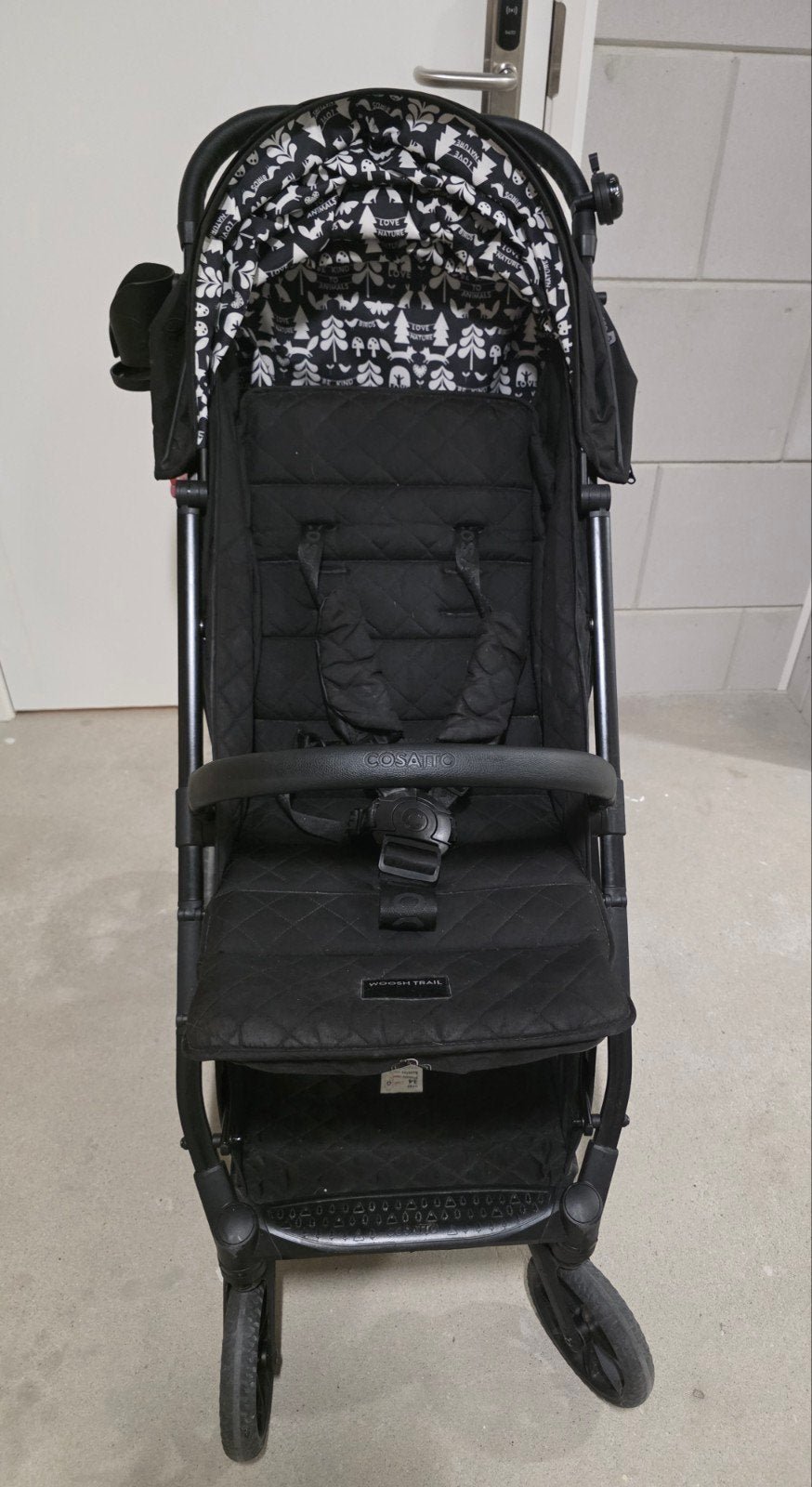 Cosatto Woosh Trial buggy, Kinderen en Baby's, Buggy's, Gebruikt, Overige merken, Regenhoes, Verstelbare rugleuning, Zonnekap