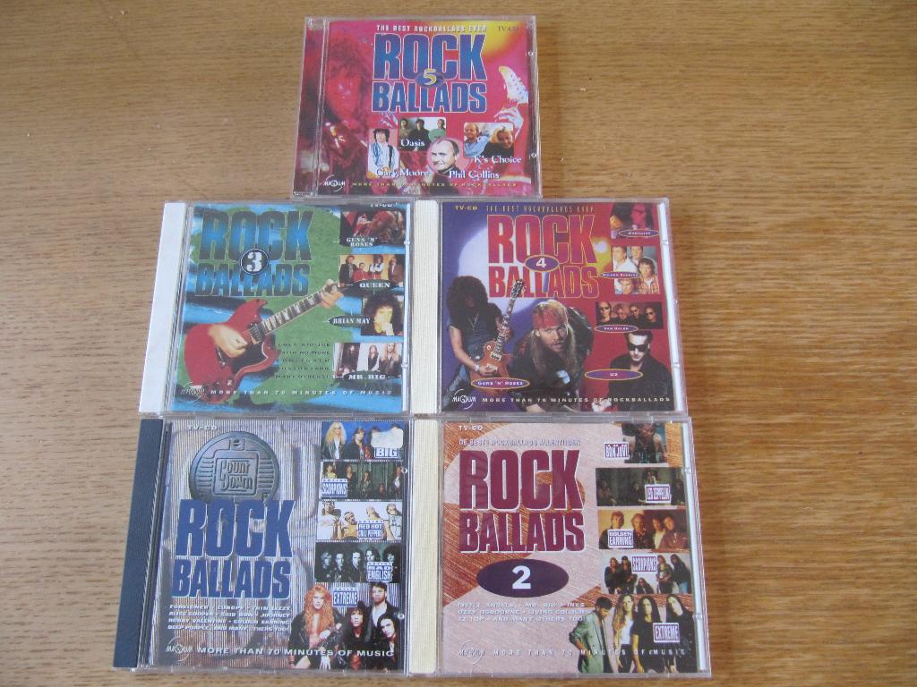 Rock Ballads - 1 t/m 5 europe extreme deep purple journey, Ophalen of Verzenden, Gebruikt, Poprock