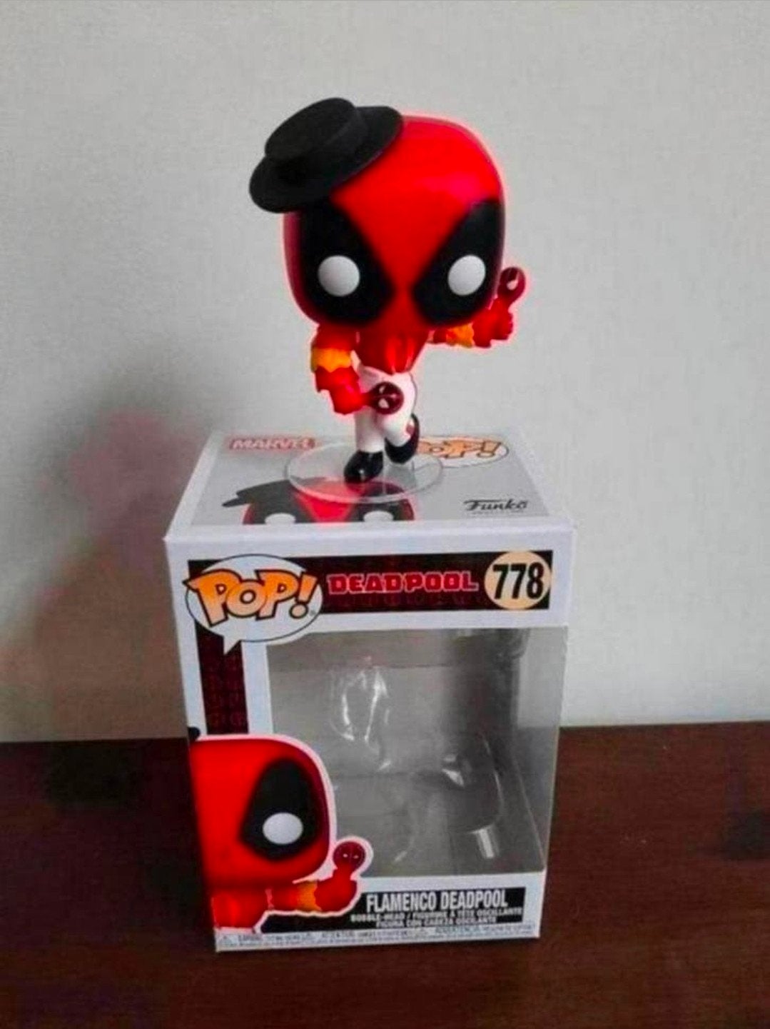 Funko POP! Marvel Flamenco Deadpool #778 met doos., Ophalen of Verzenden, Nieuw