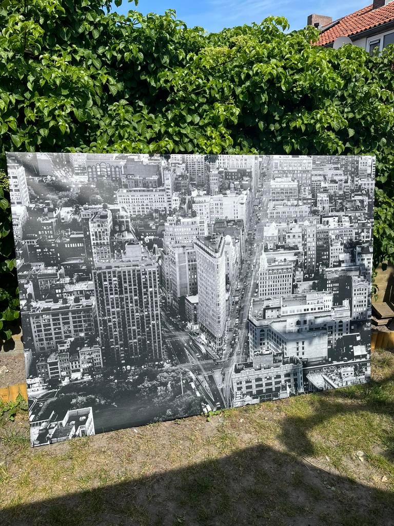 Groot New York schilderij op canvas, Ophalen, Zo goed als nieuw, Bakstenen