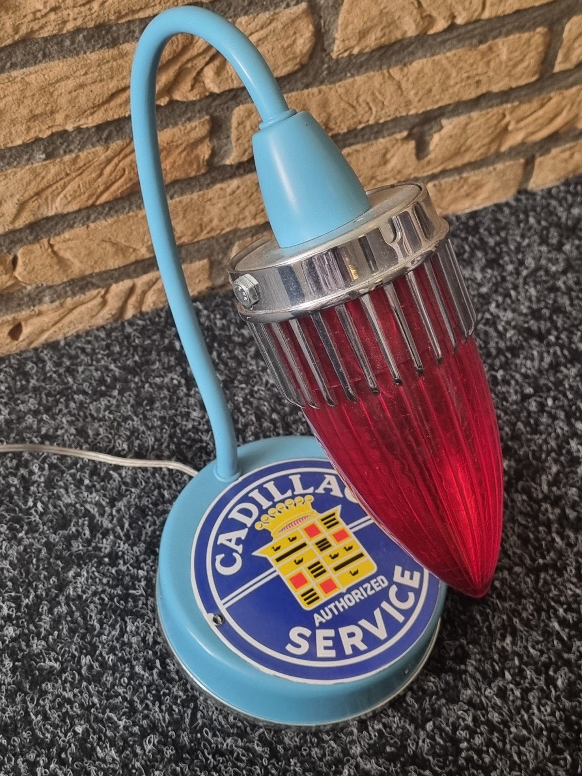 Unieke en Zeldzame retro Cadillac tafellamp, Ophalen of Verzenden, Nieuw, Auto's