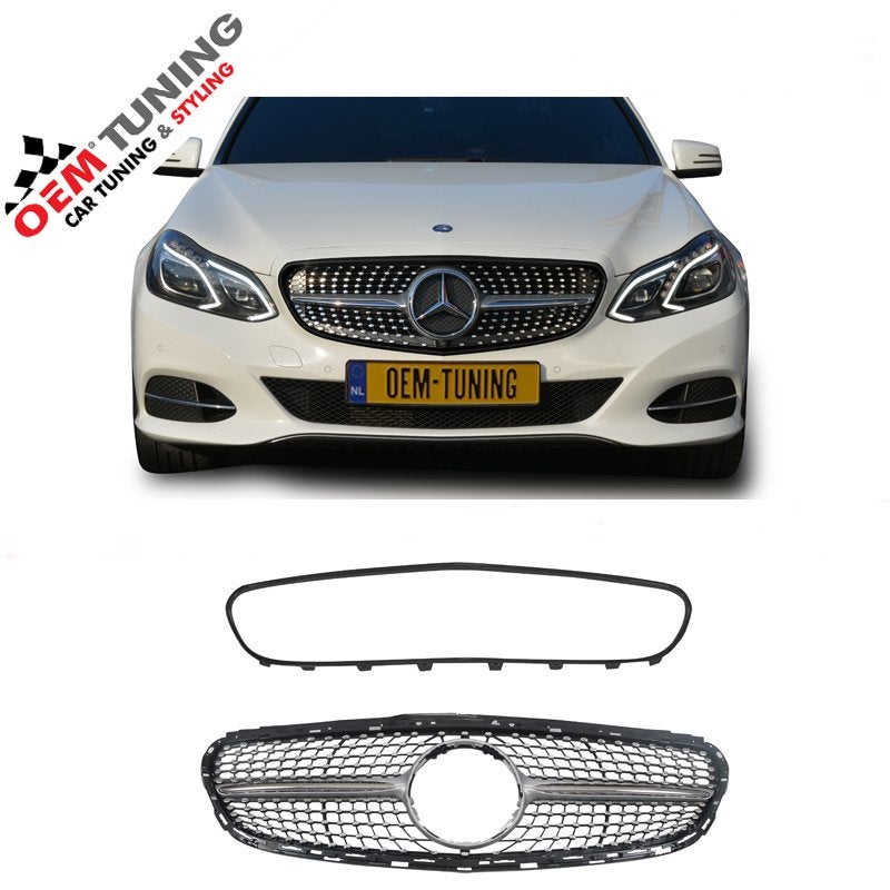 E‑Klasse W212 S212 Grille 13‑16 Diamond Silver, Ophalen of Verzenden