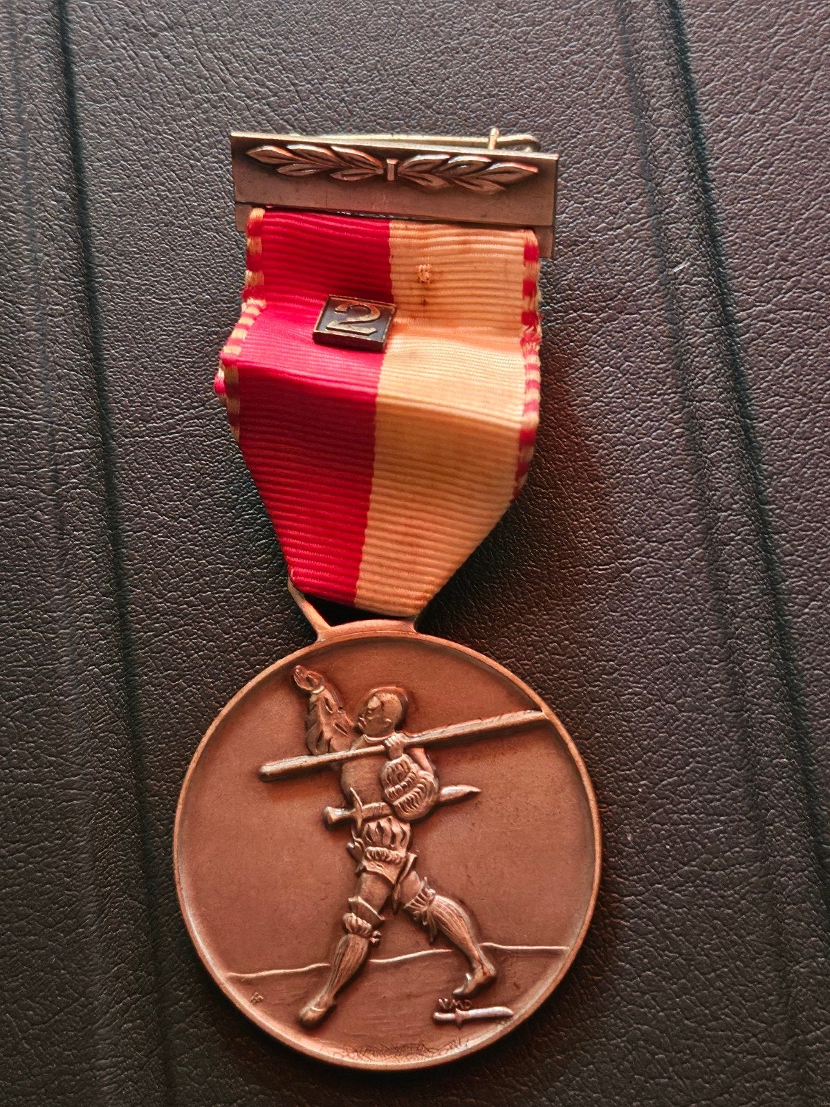 Herinneringsmedaille Zwitsers Tweedaagse Marsch met gesp '2', Verzamelen, Militaria | Algemeen, Ophalen of Verzenden, Landmacht