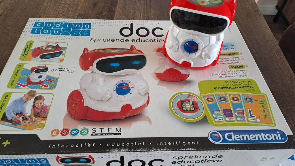 Clementoni Doc: Sprekende Educatieve Robot - Coding Lab, Ophalen of Verzenden, Zo goed als nieuw, Rekenen, Met geluid