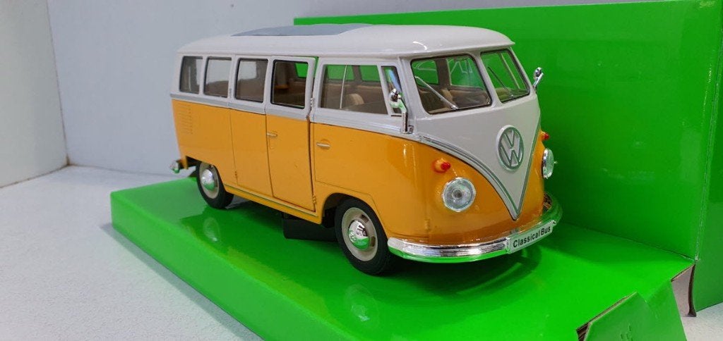 Volkswagen T1 Bus Geel/Wit, Welly, Nieuw, ?, ?