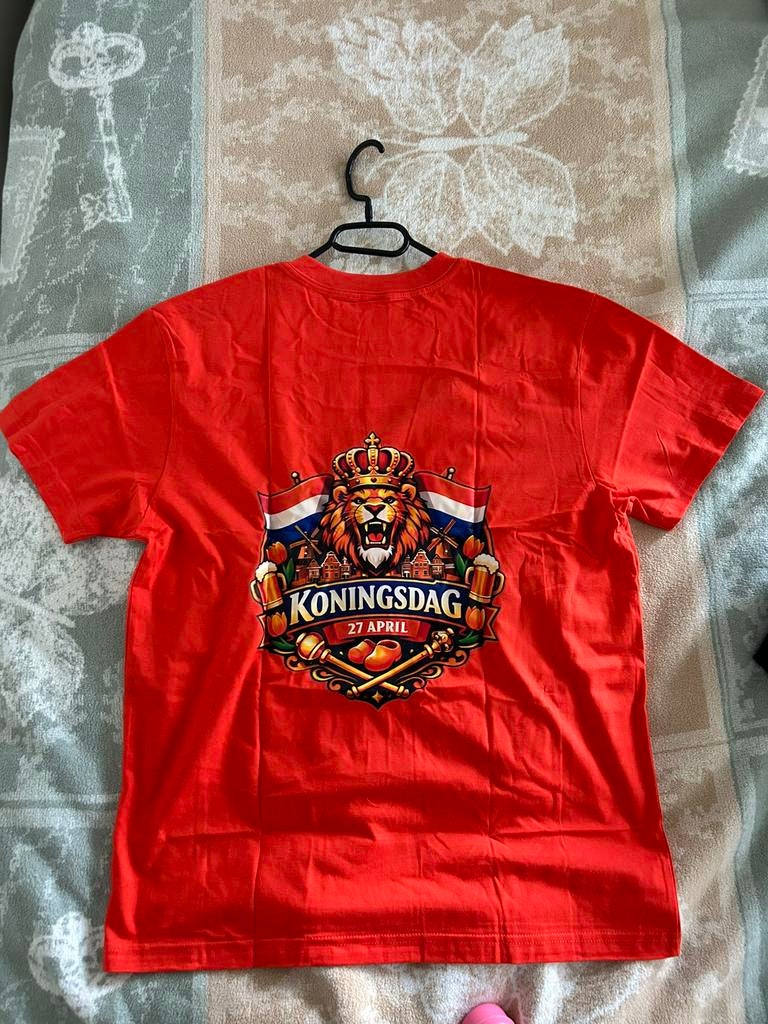 T-shirt voor Koninsgdag (M, L), Ophalen of Verzenden, Nieuw, Maat 52/54 (L), Oranje