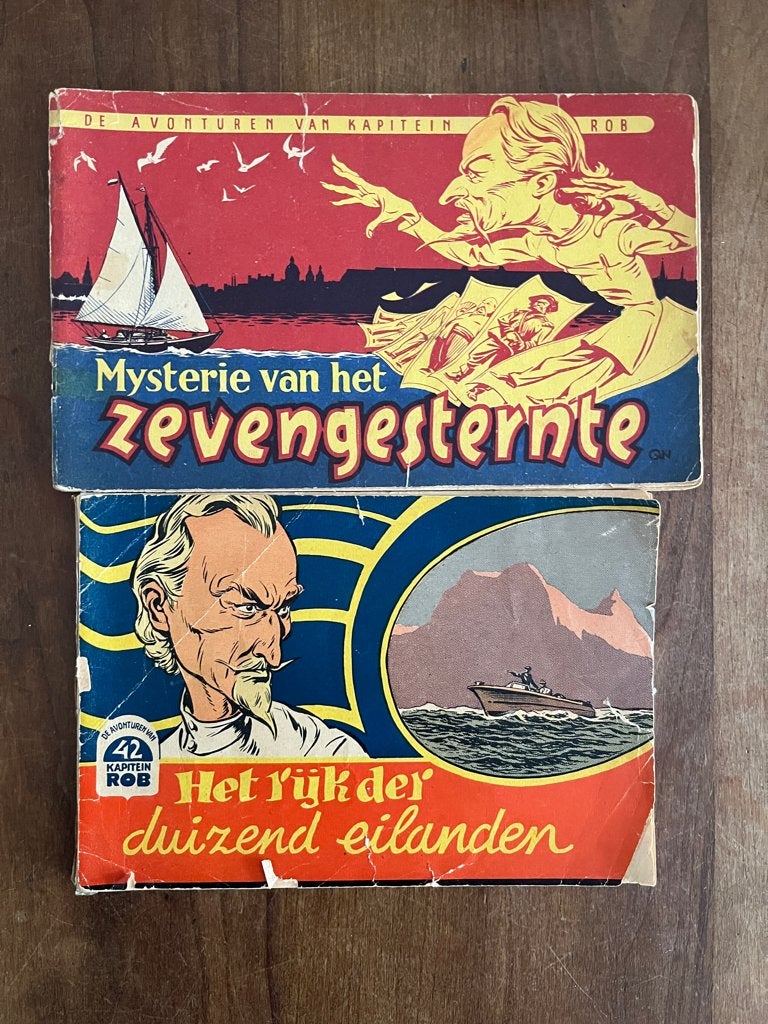 Kapitein Rob originele boekjes, Gelezen, Ophalen of Verzenden, Meerdere stripboeken, Pieter Kuhn