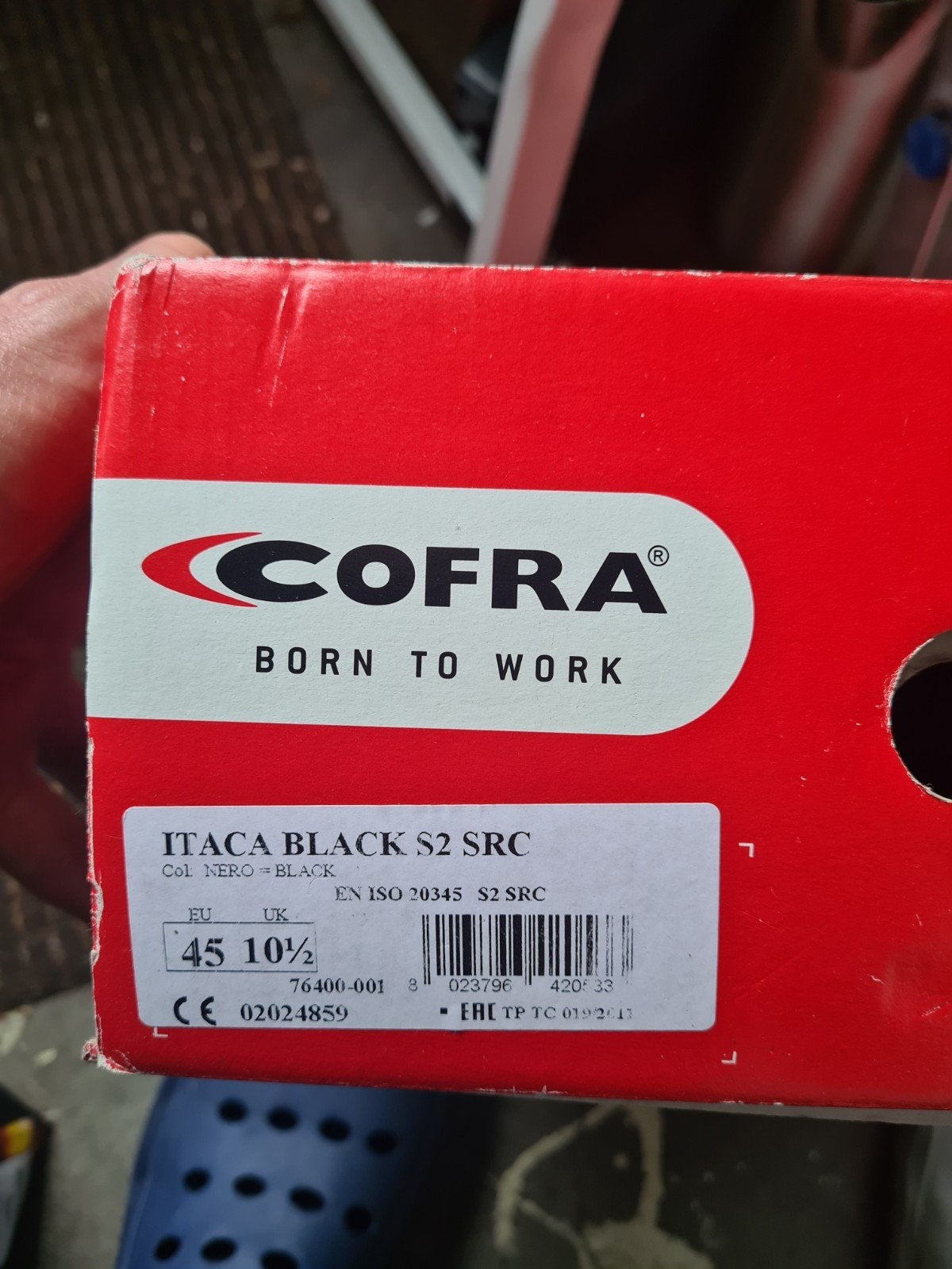 COFRA ITACA BLACK S2 SRC Veiligheidsschoenen - Maat 45, Ophalen of Verzenden, Nieuw