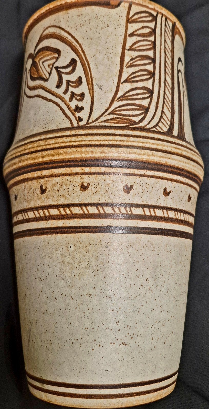 Grote vintage Søholm vaas – Deens steengoed – model 77, Ophalen of Verzenden