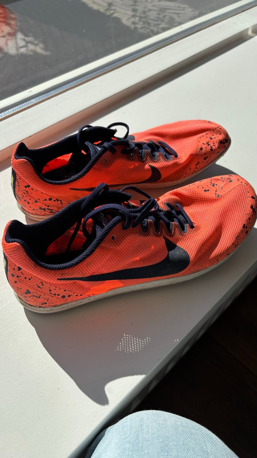 Nike Zoom Rival S 9 Spikes - Oranje - Maat 45, Sport en Fitness, Loopsport en Atletiek, Gebruikt, Nike, Ophalen of Verzenden, Spikes