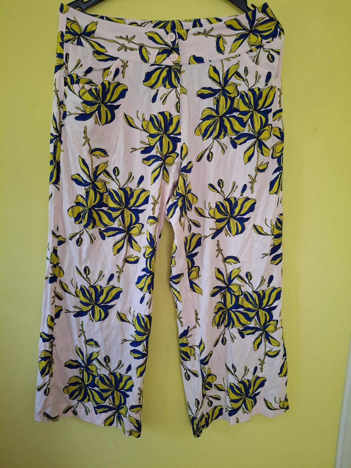 Zilch zomer broek met fleurige print - Maat L valt als mt 40, Maat 38/40 (M), Overige kleuren, Ophalen of Verzenden, Driekwart