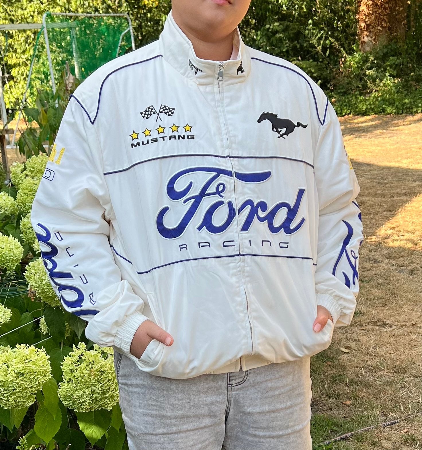 Ford Mustang Racing Jacket XXL - Nieuw met label, Ophalen of Verzenden, Nieuw, Overige maten, Wit